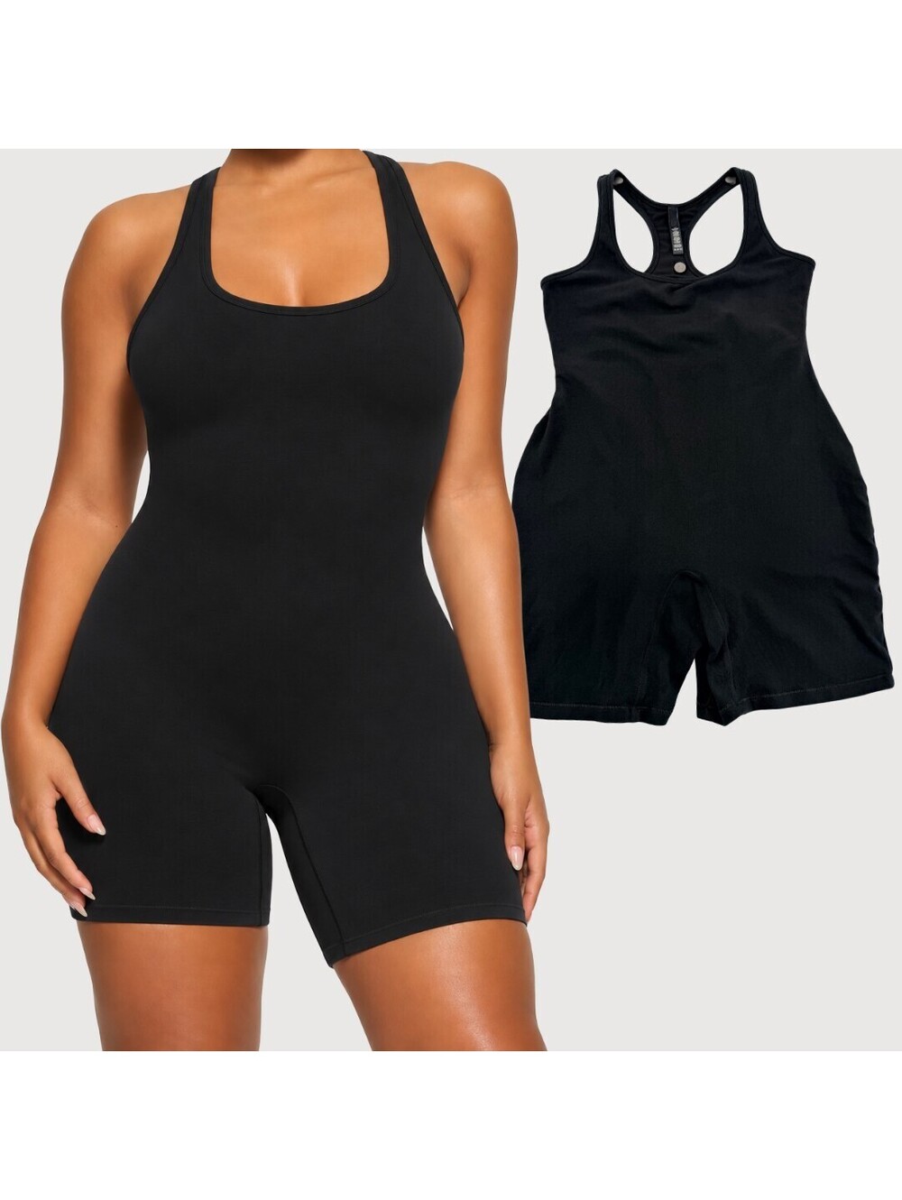 SKIMS Outdoor Mid Thigh Bodysuit Black 2X